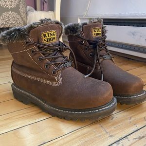 Cozy and cute combat winter boots